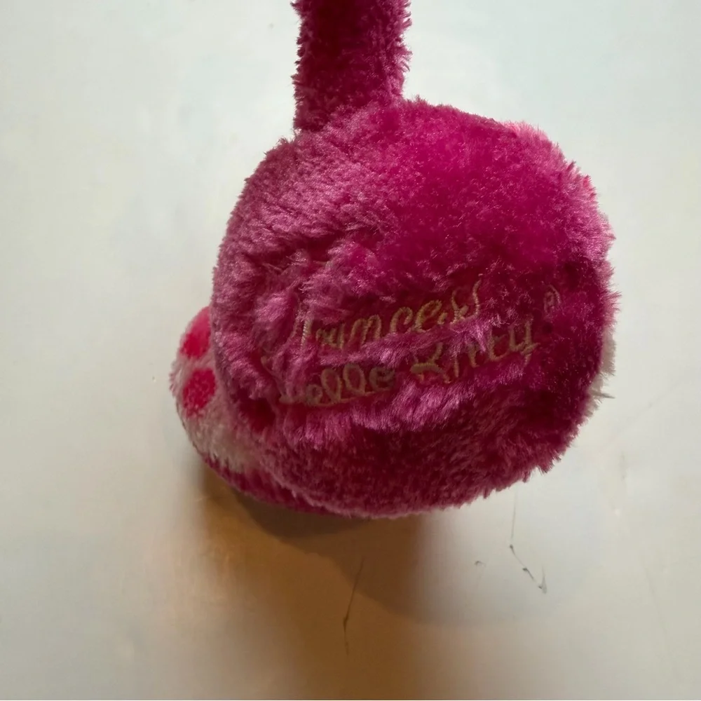 Hello Kitty Pink and White Polka Dot Kids Earmuffs
